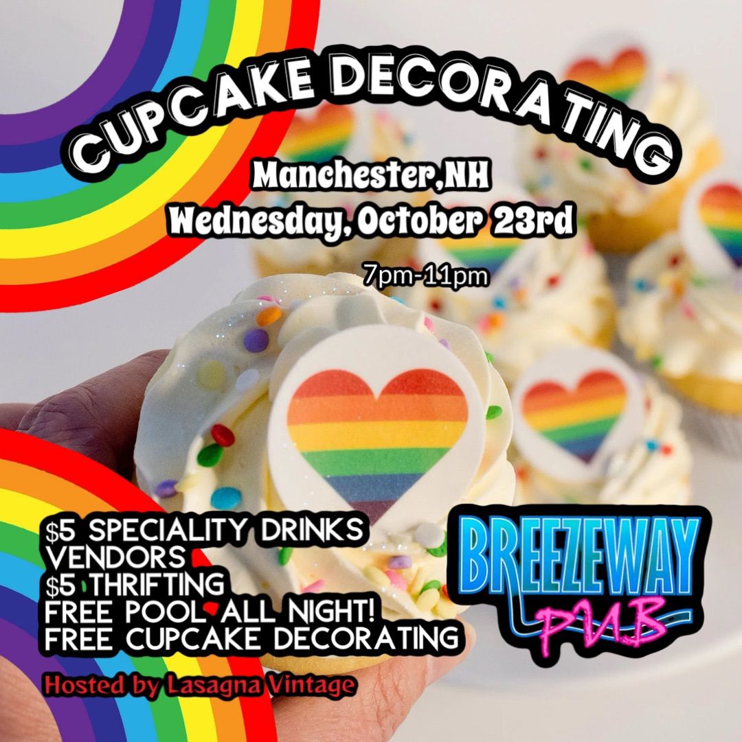 \ud83e\uddc1Cupcake Decorating \ud83c\udf7bat the Breezeway Pub \ud83c\udff3\ufe0f\u200d\ud83c\udf08