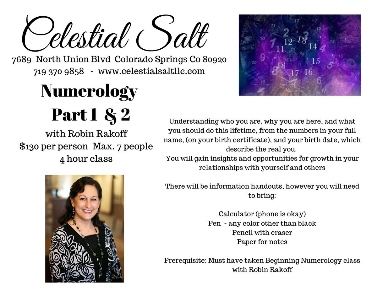 Numerology Part 1&2 with Robin Rakoff