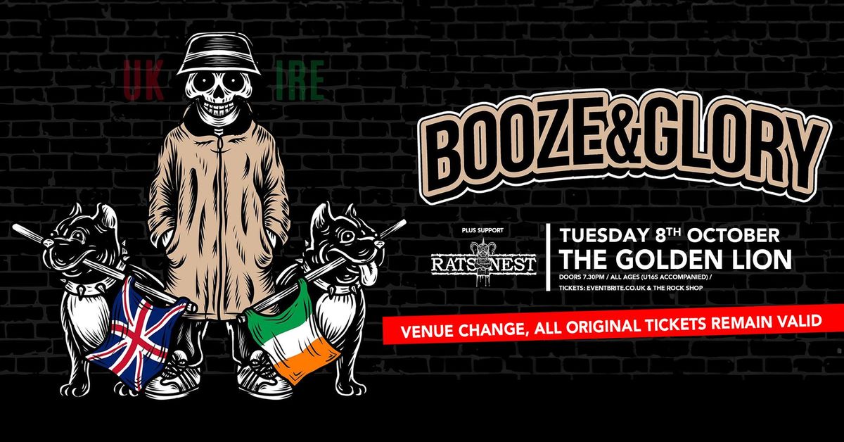 Booze & Glory \/ Rats Nest at The Golden Lion, Bristol 08\/10\/24