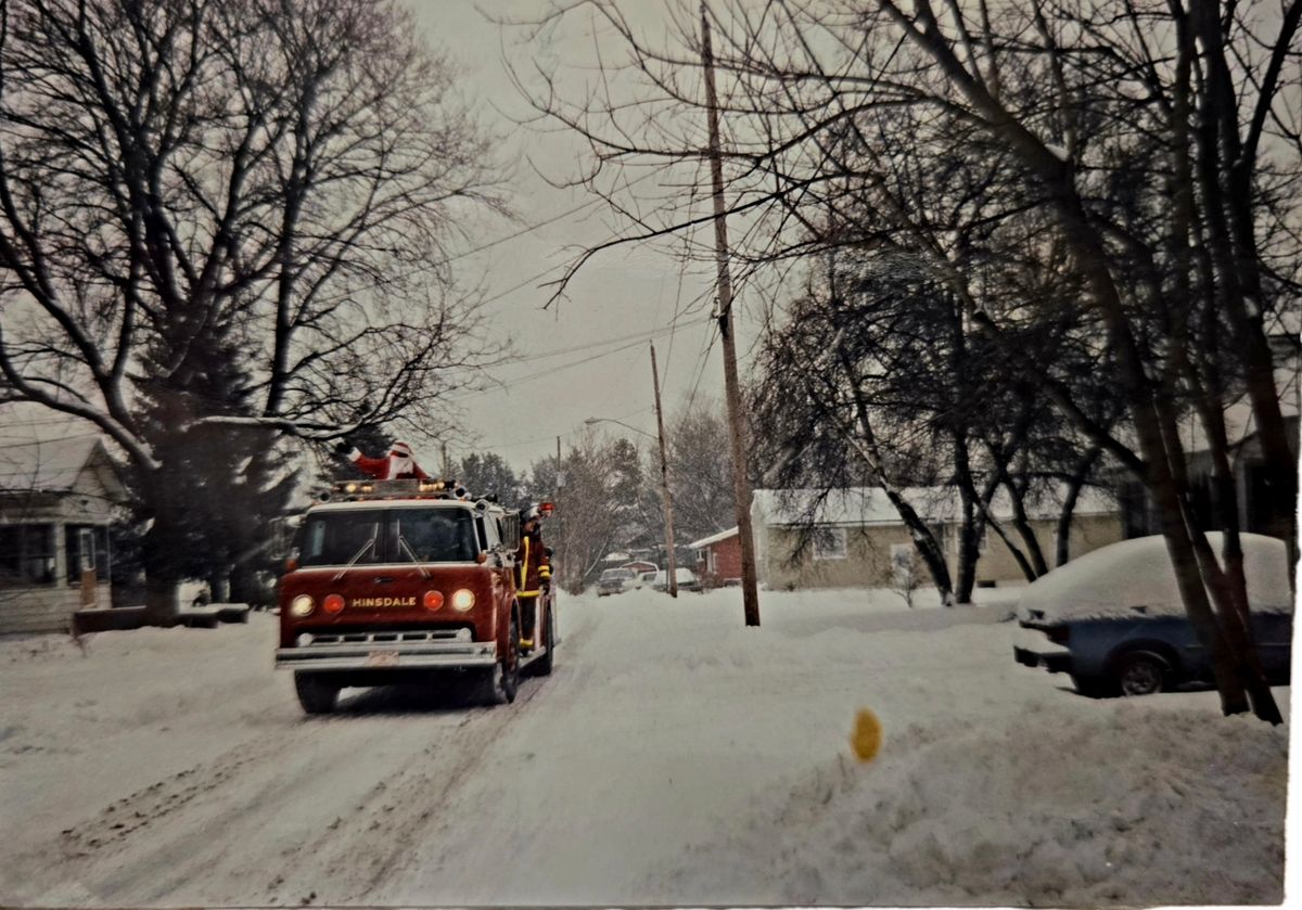 Hinsdale Fire Department is bringing Santa Claus through the streets of our Fire District.