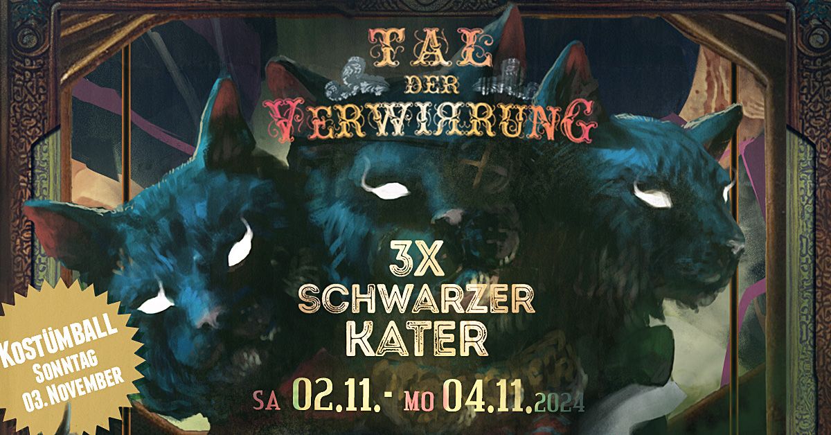 Tal der Verwirrung \u2013 3x Schwarzer Kater