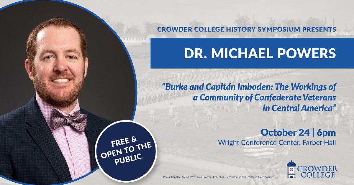 Dr. Michael Powers \u201cBurke and Capit\u00e1n Imboden: The Workings of a Community..."