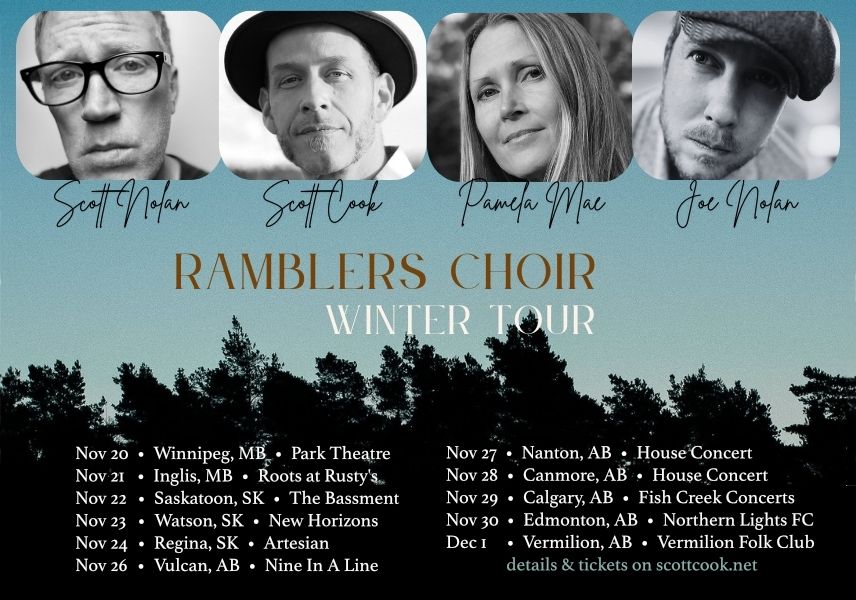 Ramblers Choir (Scott Nolan, Joe Nolan, Scott Cook & Pamela Mae) in Calgary!