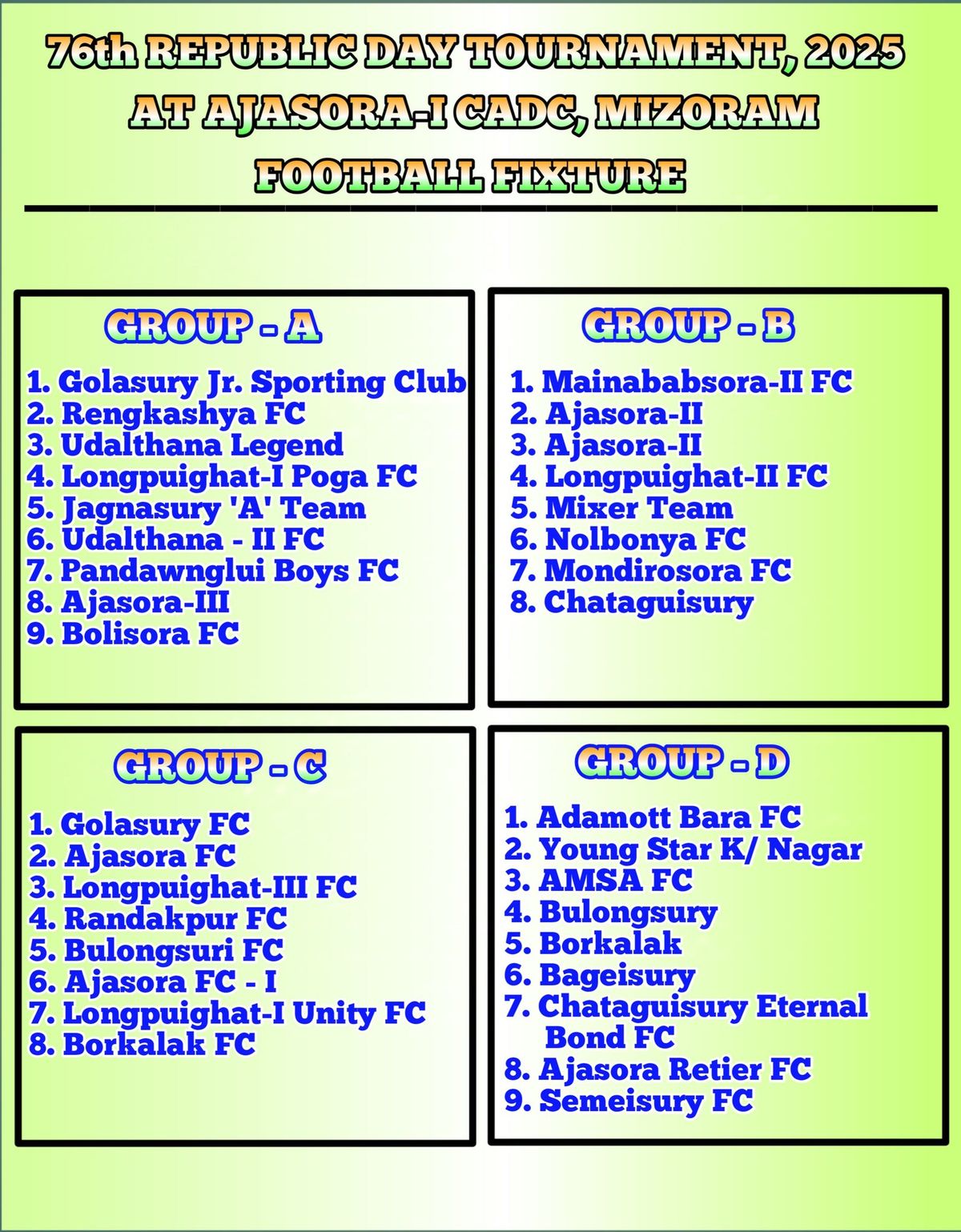 76th Republic Day Tournament