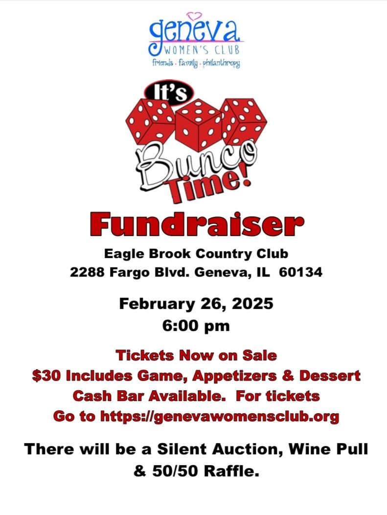 Bunco Fundraiser!