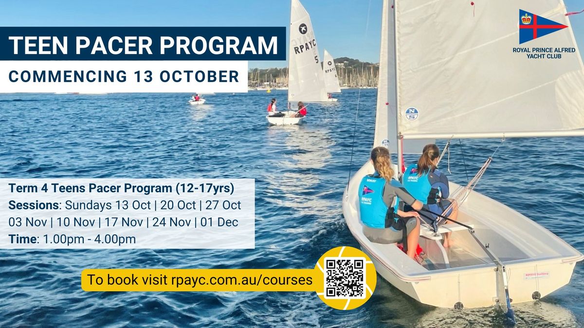 Teen Pacer Sailing Term 4 Program