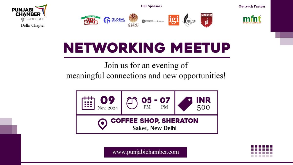 Networking MeetUP - PCC Delhi