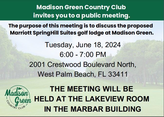 Discussion of Hotel at Madison Green - Royal Palm Beach