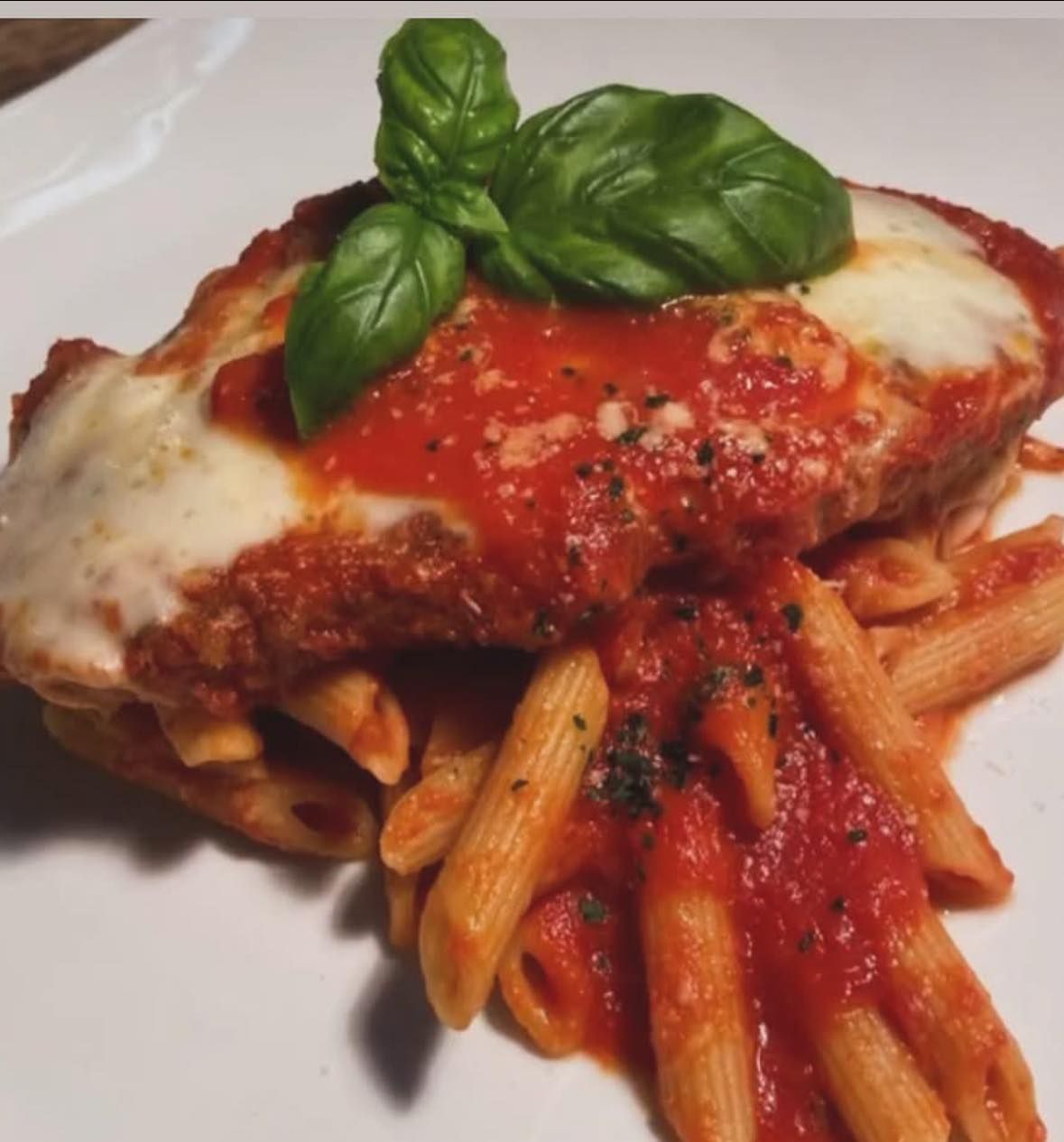 Chicken Parmesan Meal Deal $85+ tax feeds 4. Home delivery throughout CT.