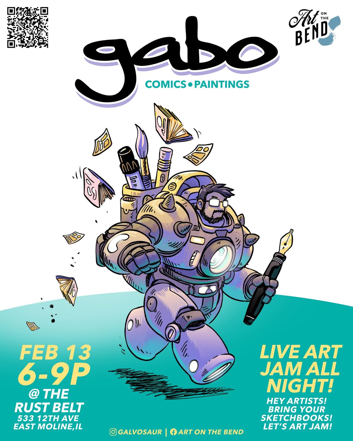 GABO Comics & Paintings- Art show \/ Art Jam