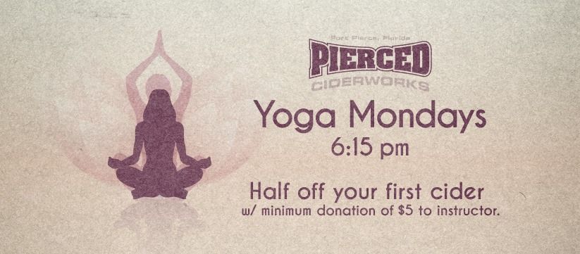 Yoga Mondays at Pierced Ciderworks