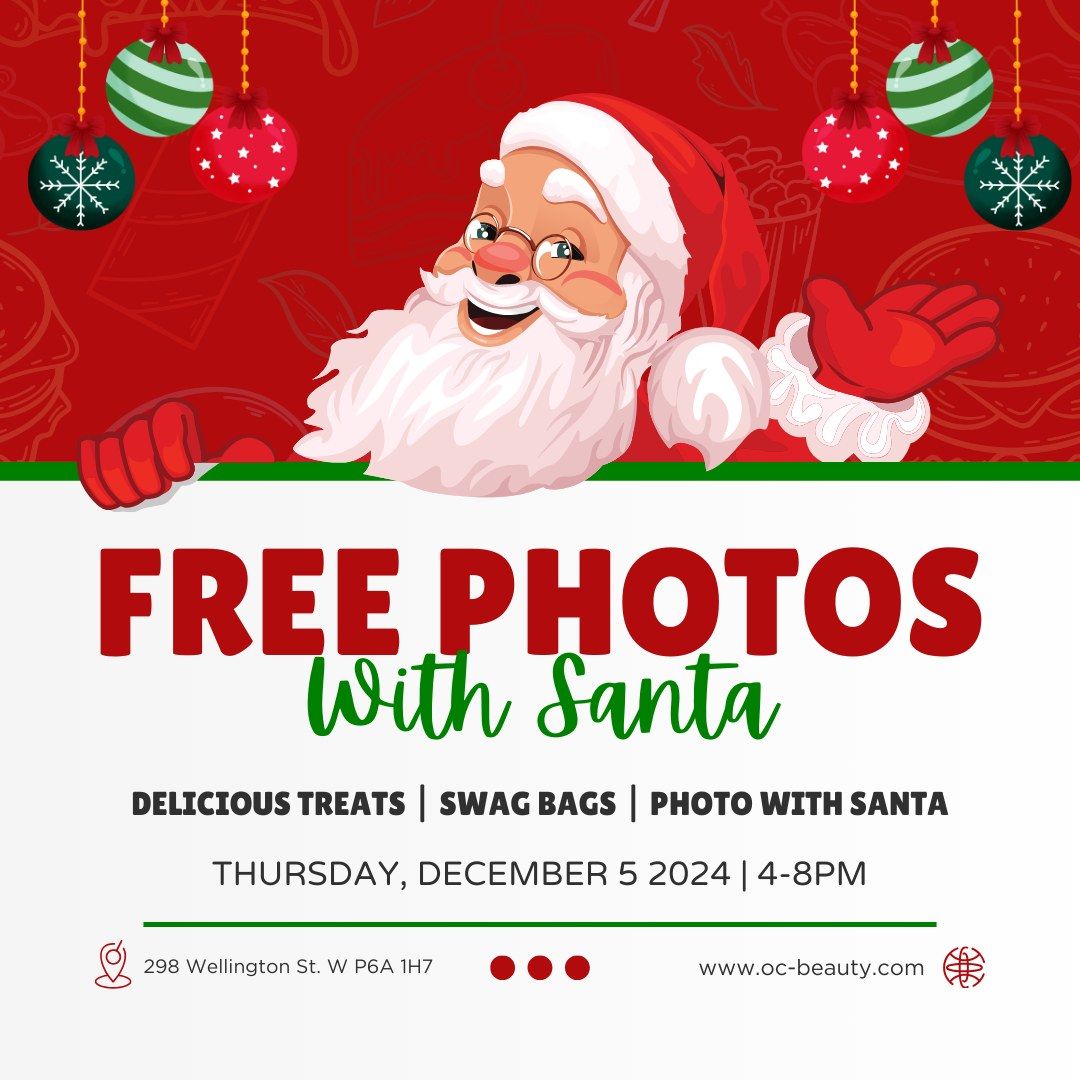 FREE Santa Photos at OC Beauty