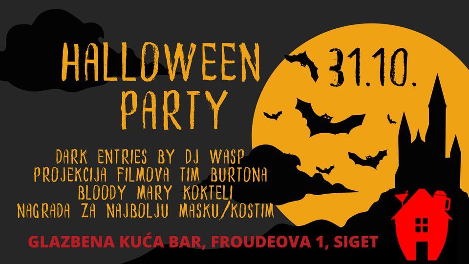 HALLOWEEN PARTY 31.10. Glazbena Kuća Bar, Glazbena Kuća Bar, Zagreb
