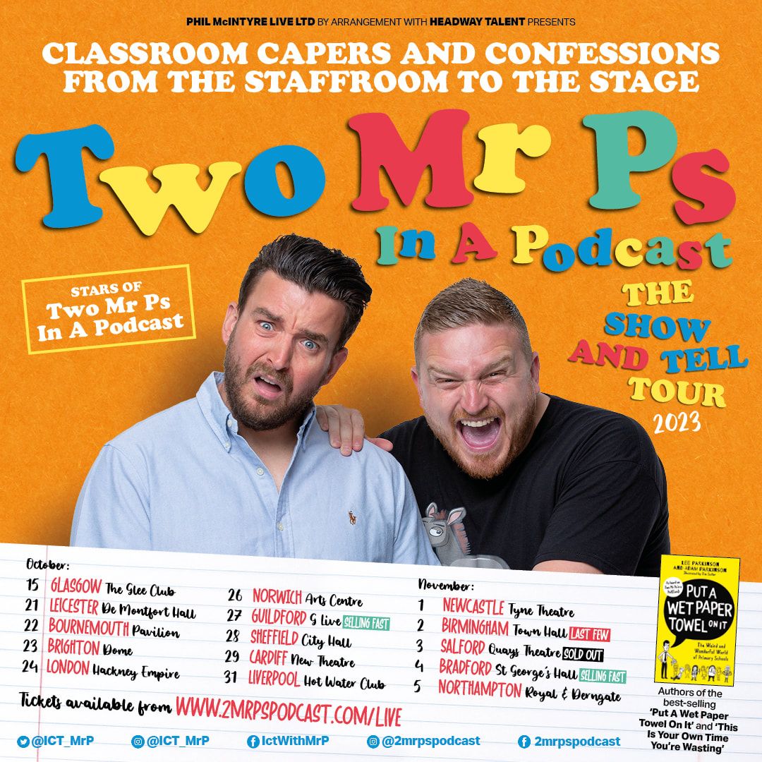 Two Mr Ps Podcast at Worthing Assembly Hall