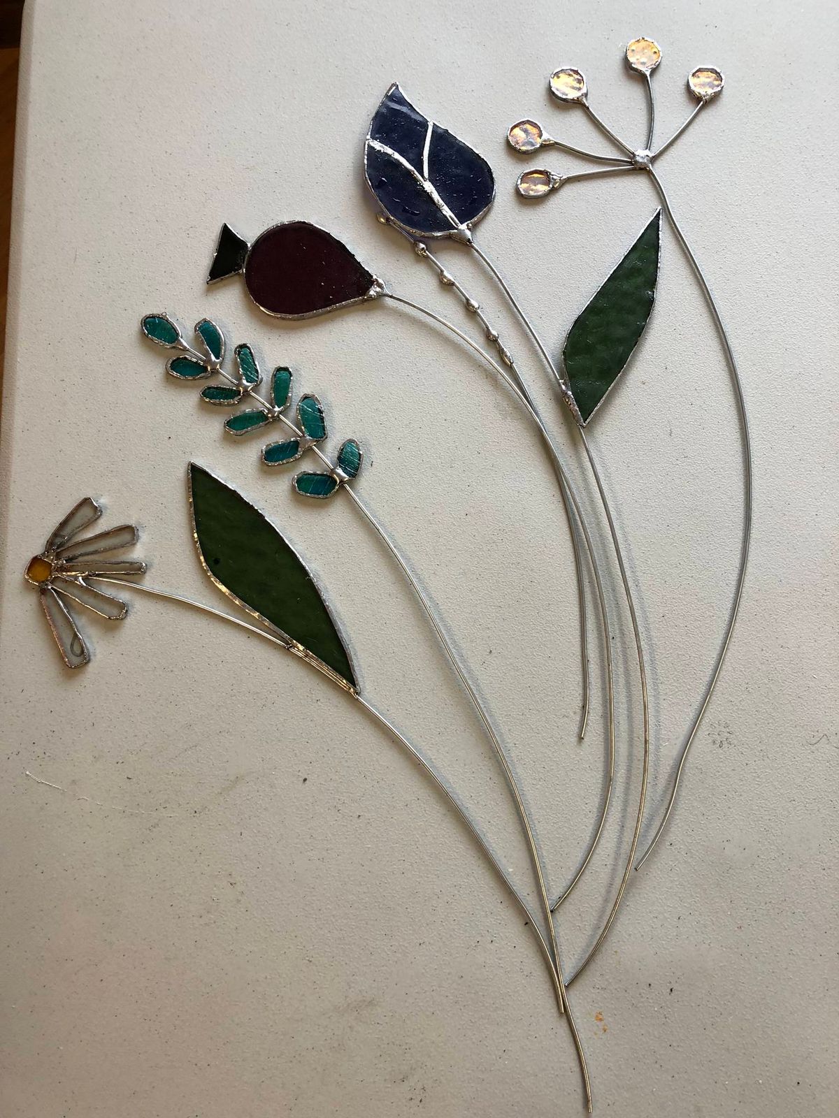 Making a Stained Glass Flower Bouquet