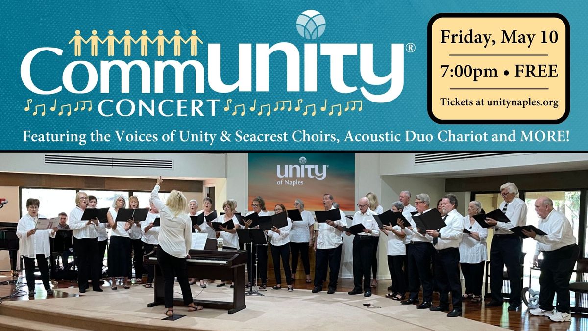 Free CommUnity Concert | Voices of Unity, Seacrest Choir, Chariot & More!