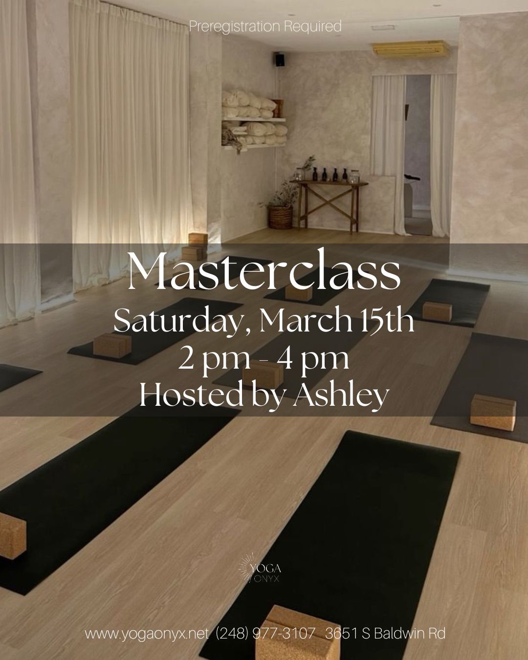 Masterclass with Ashley