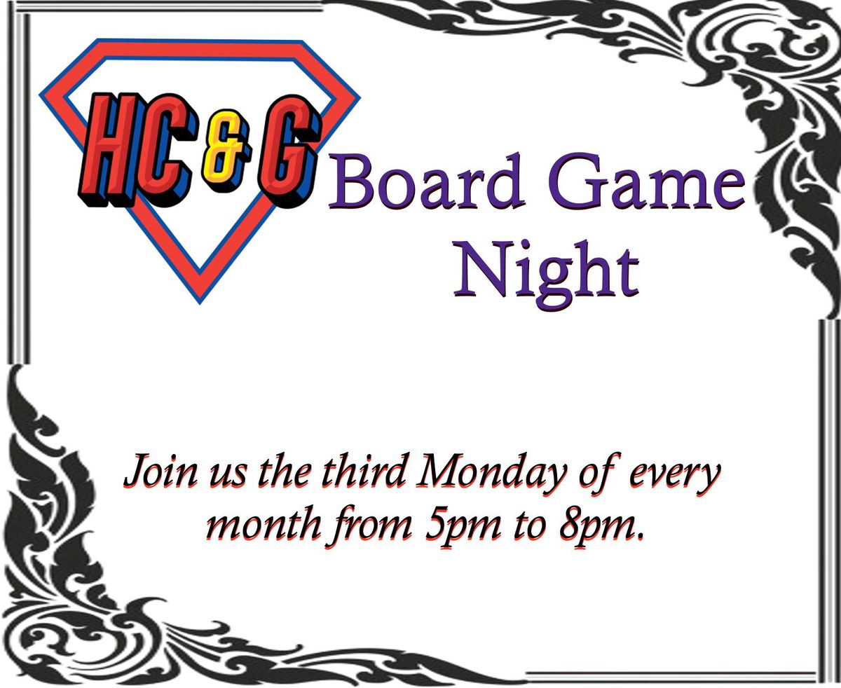 Monthly Board Game Night