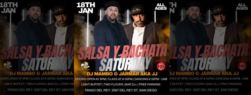 SALSA BACHATA SATURDAY JANUARY 18TH.