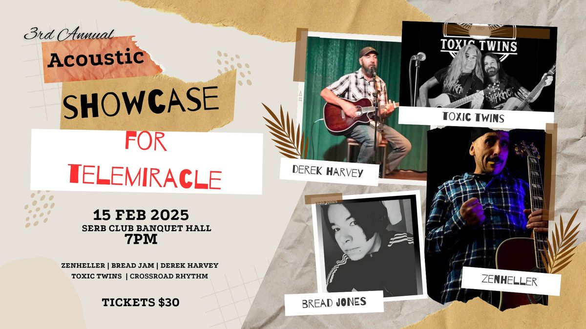 3rd Annual Acoustic Showcase for Telemiracle 