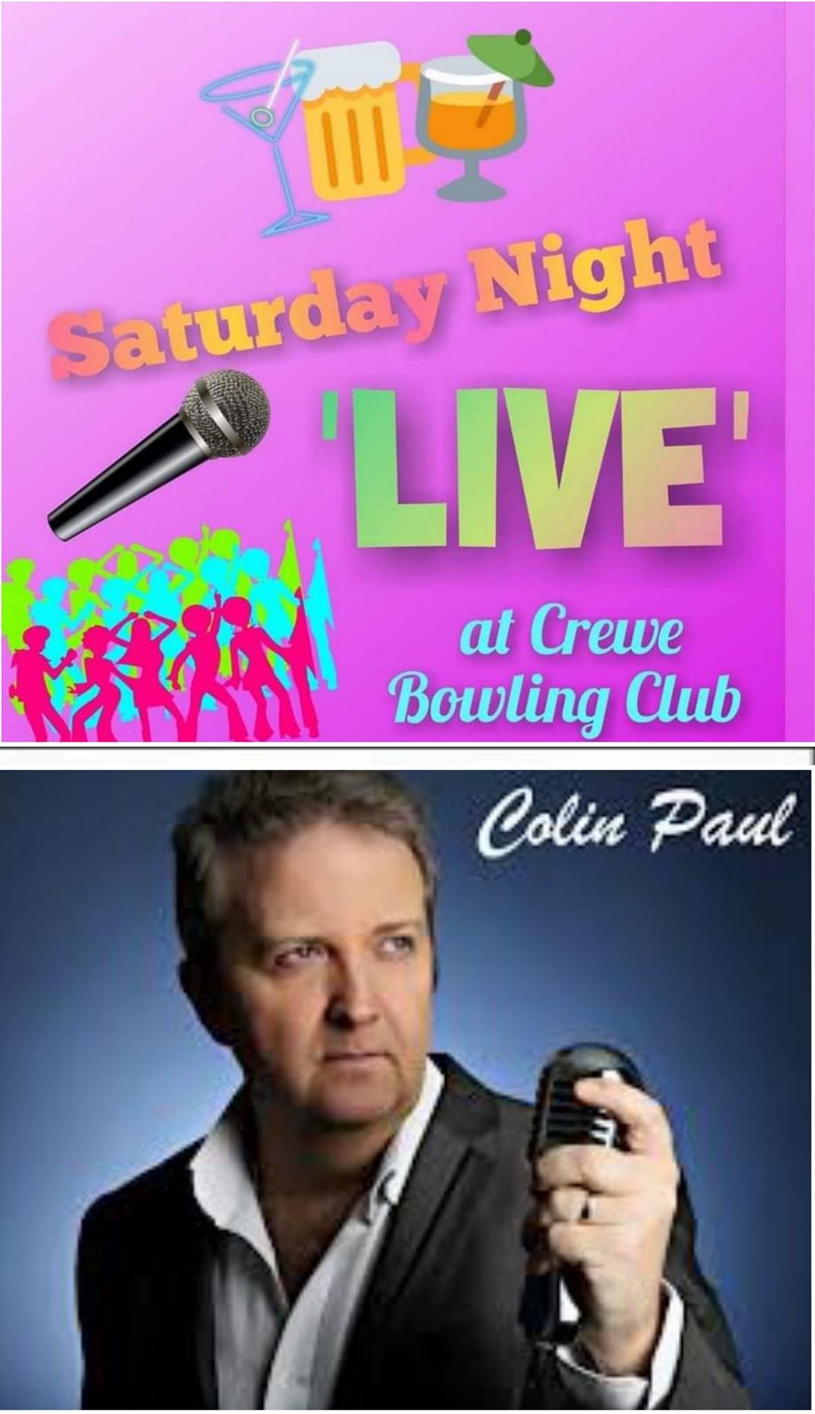 April Saturday Night 'LIVE' with the Fantastic COLIN PAUL 