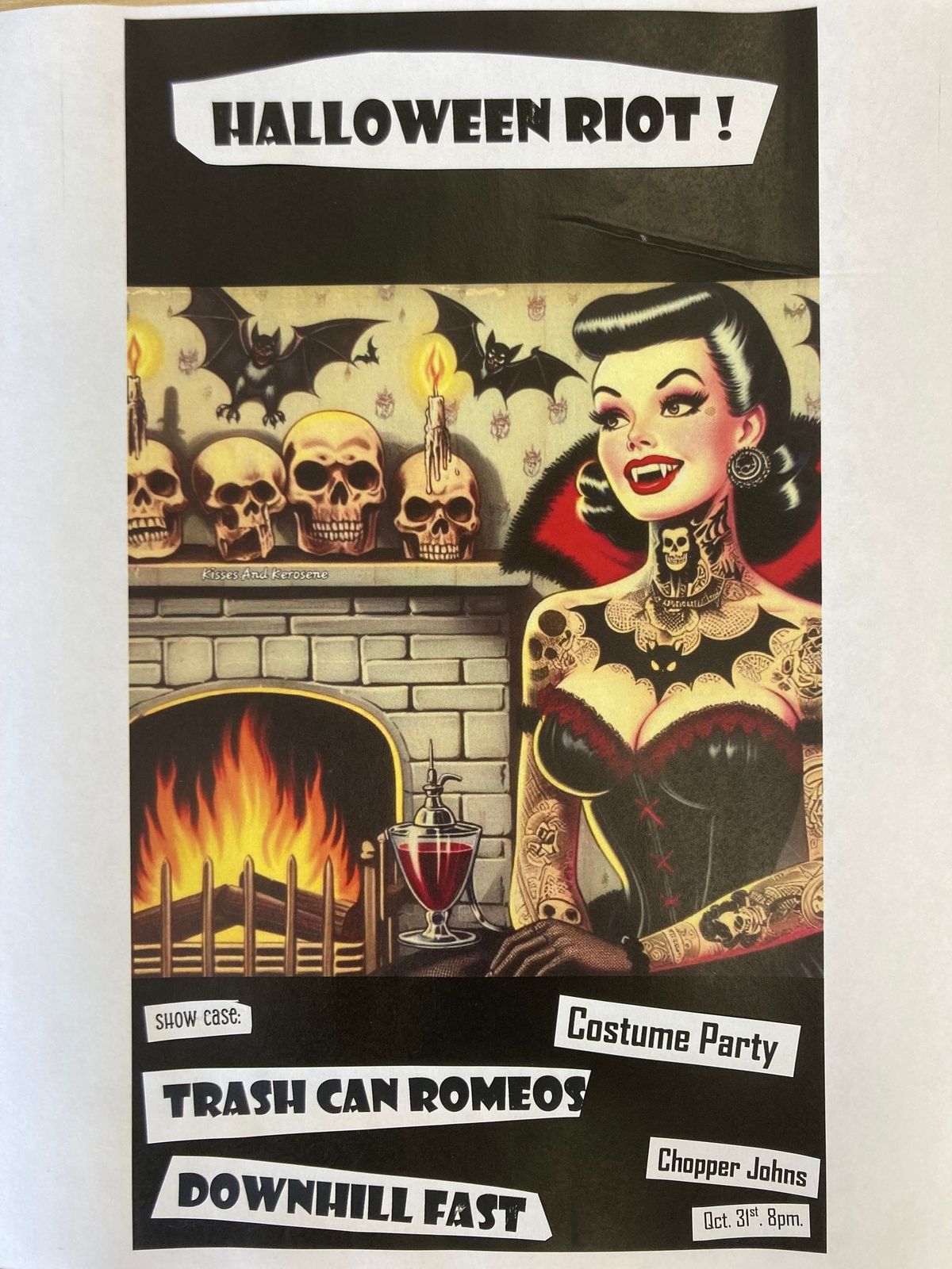 Party In Hell Halloween Bash with Trash Can Romeos\/Downhill Fast