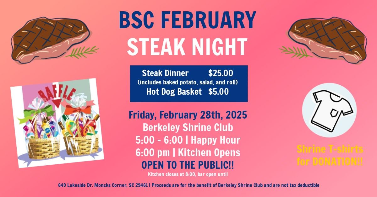 BSC February Steak Night 