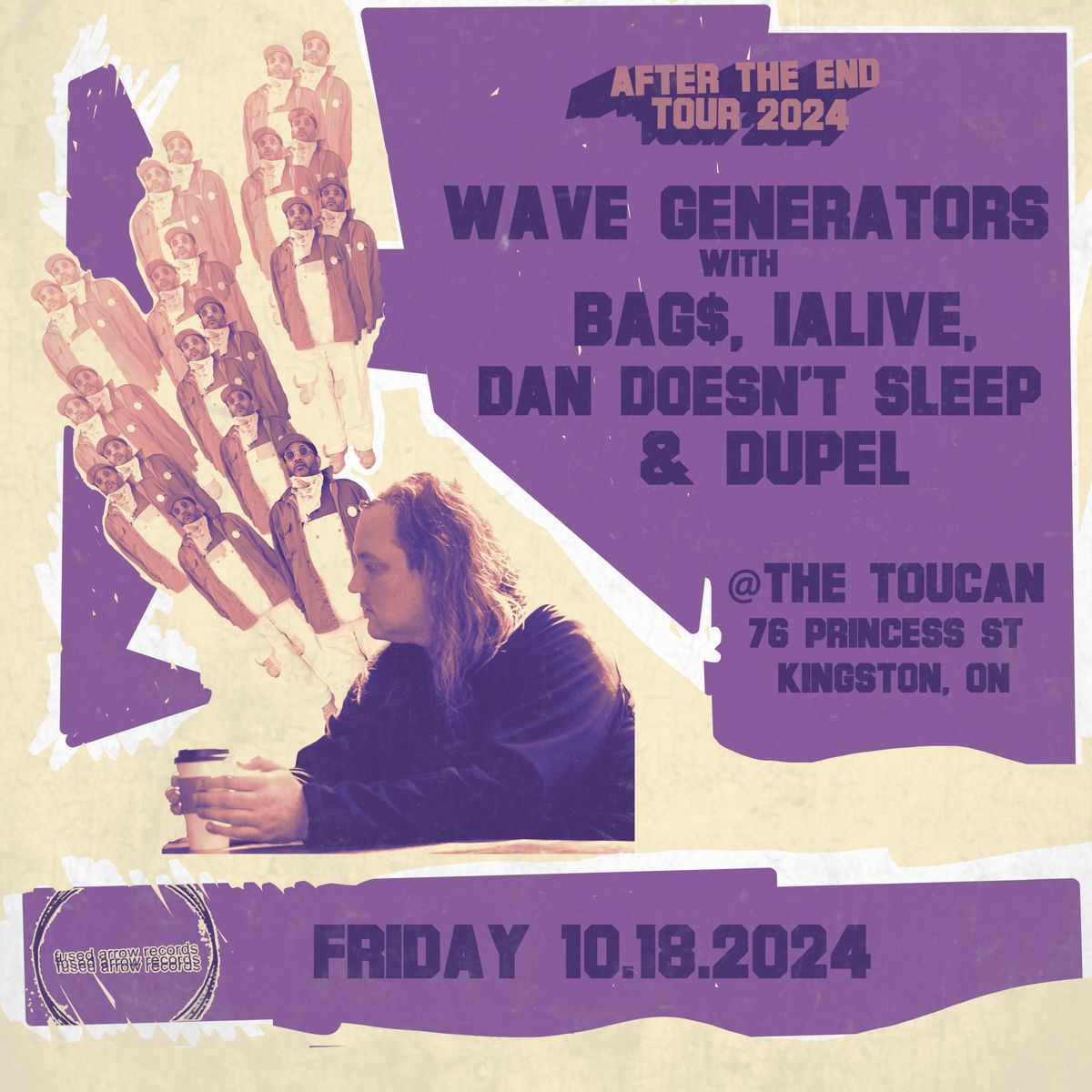 BAG$, Wave Generators (NYC), & more at Toucan Fri Oct 18th 