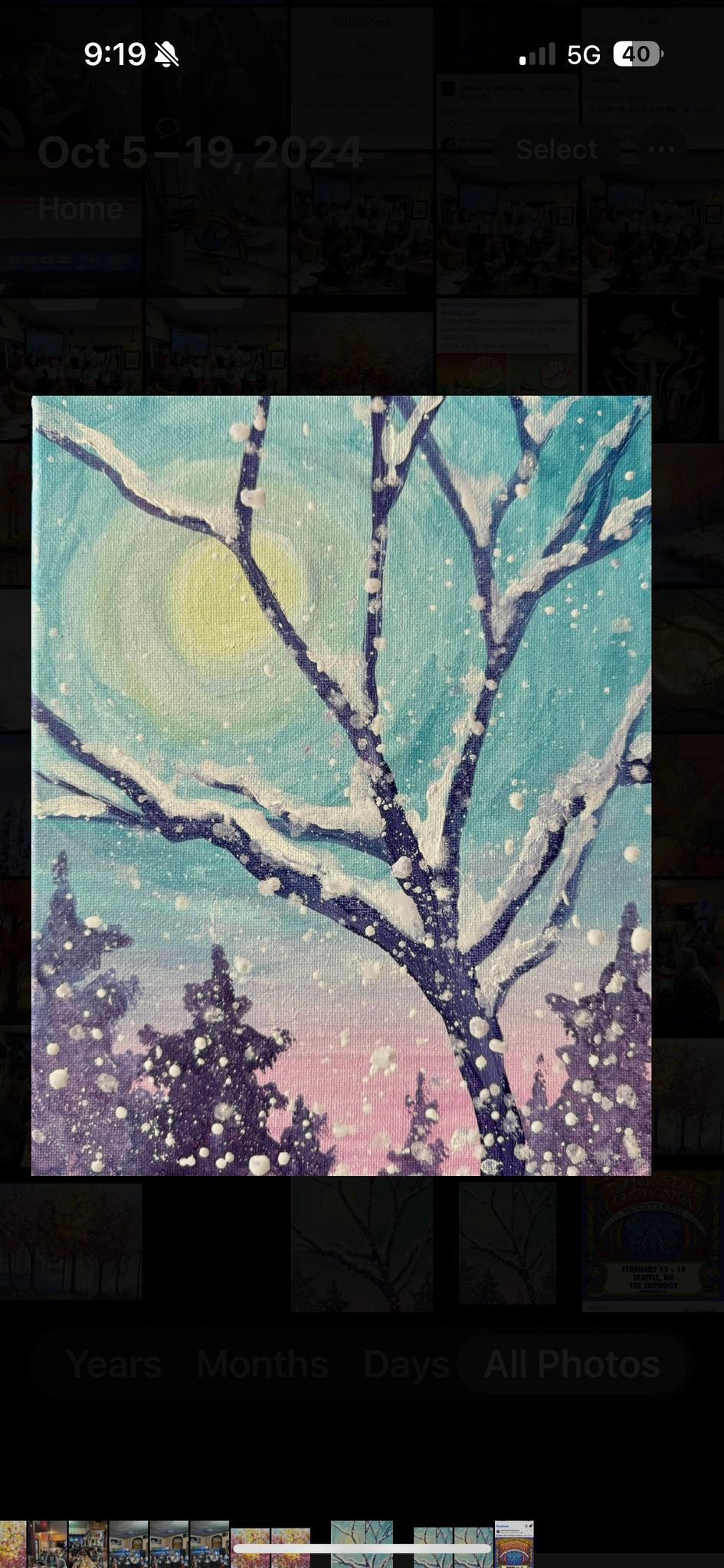 Winter time paint party!