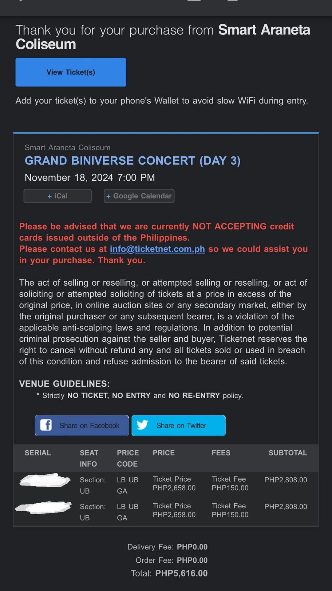 GRAND BINIVERSE CONCERT (DAY 3)