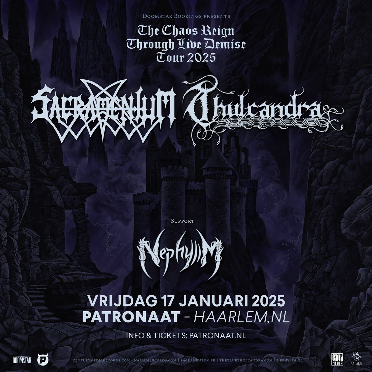 Sacramentum + Thulcandra + Nephylim | Patronaat Haarlem