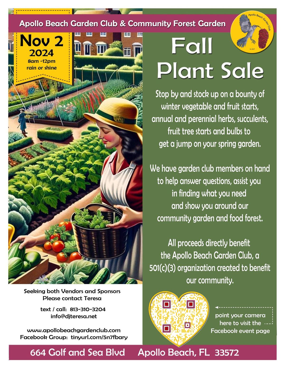 Apollo Beach Community Garden Fall Plant Sale