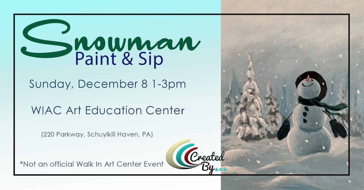 Snowman Paint and Sip