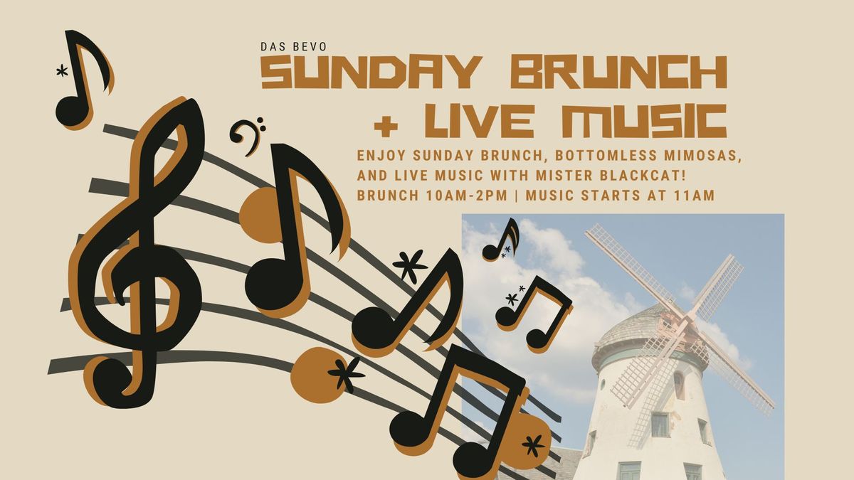 Sunday Brunch, Bottomless Mimosas, and Live Music with Mister Blackcat!