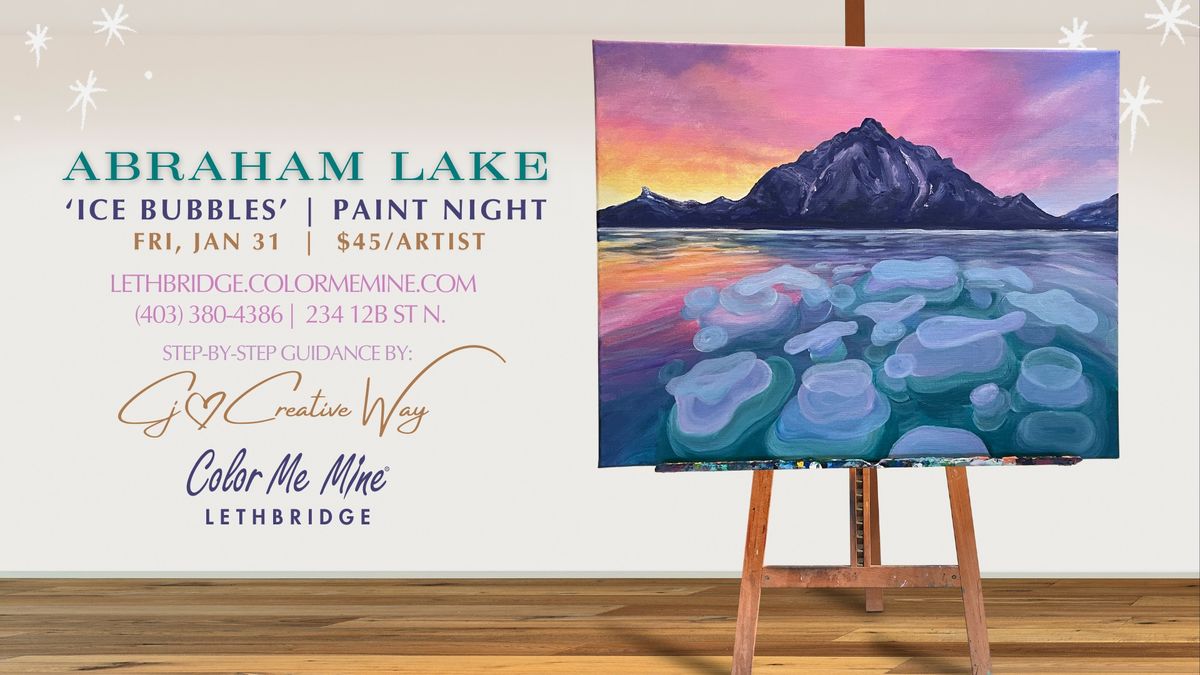 'Ice Bubbles' Paint Night