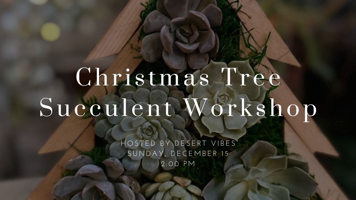 Christmas Tree Succulent Workshop