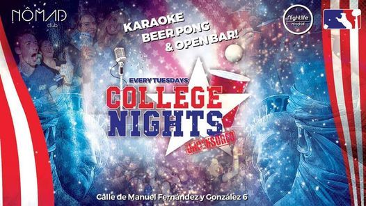 College Nights: Karaoke, Beer Pong & Open Bar at Nomad