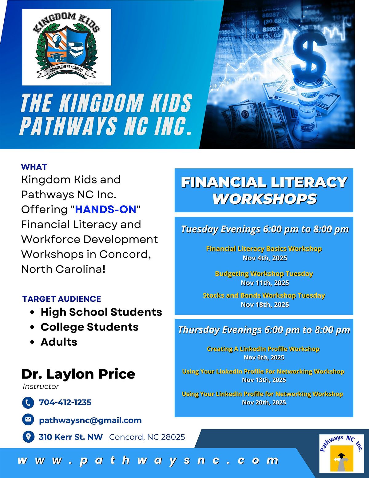 Pathways NC Inc. Creating and Networking With LinkedIn Workshop