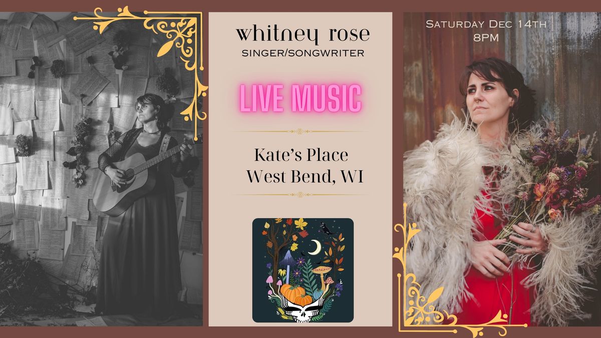 Whitney Rose LIVE MUSIC Kate's Place w\/ Derek on Cajon!