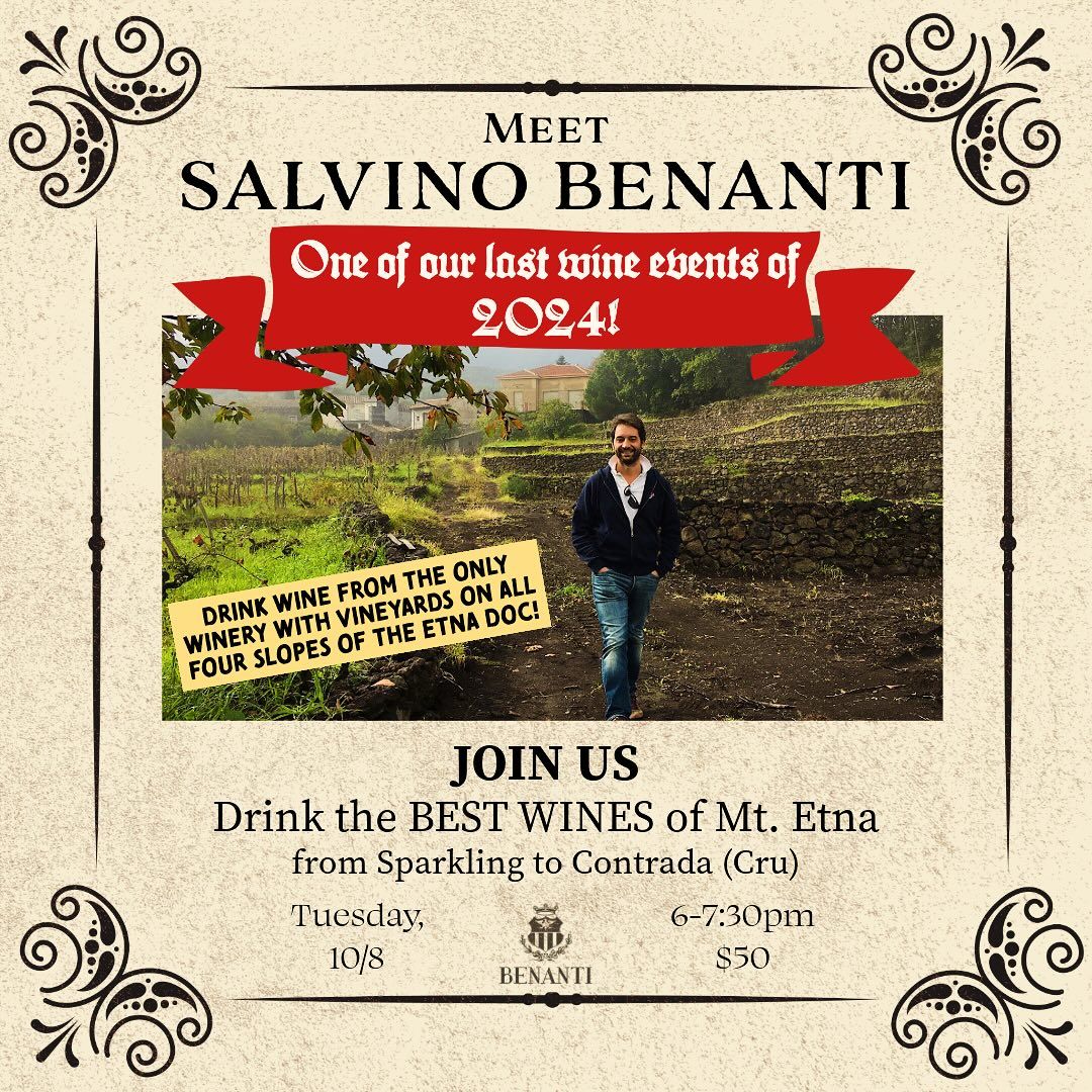 Sicilian Wine Event with Salvino Benanti