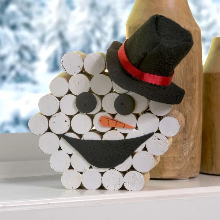 Craft Night Wine cork Snowmen