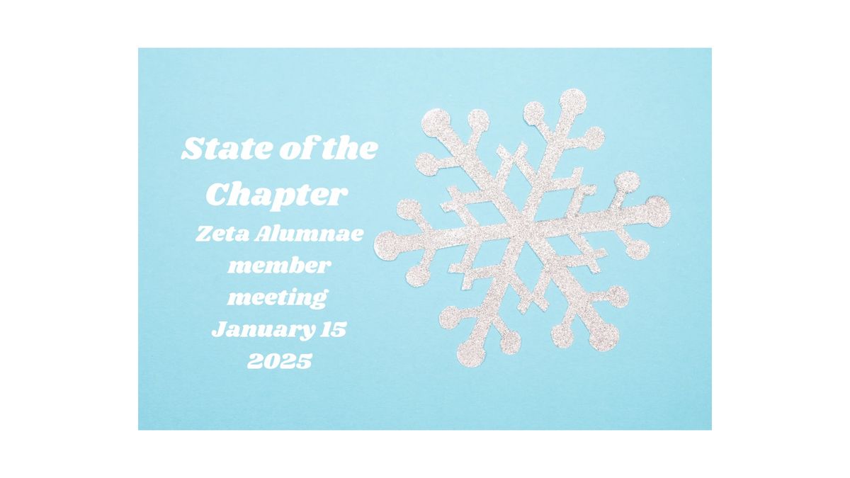 State of the Chapter meeting 2025