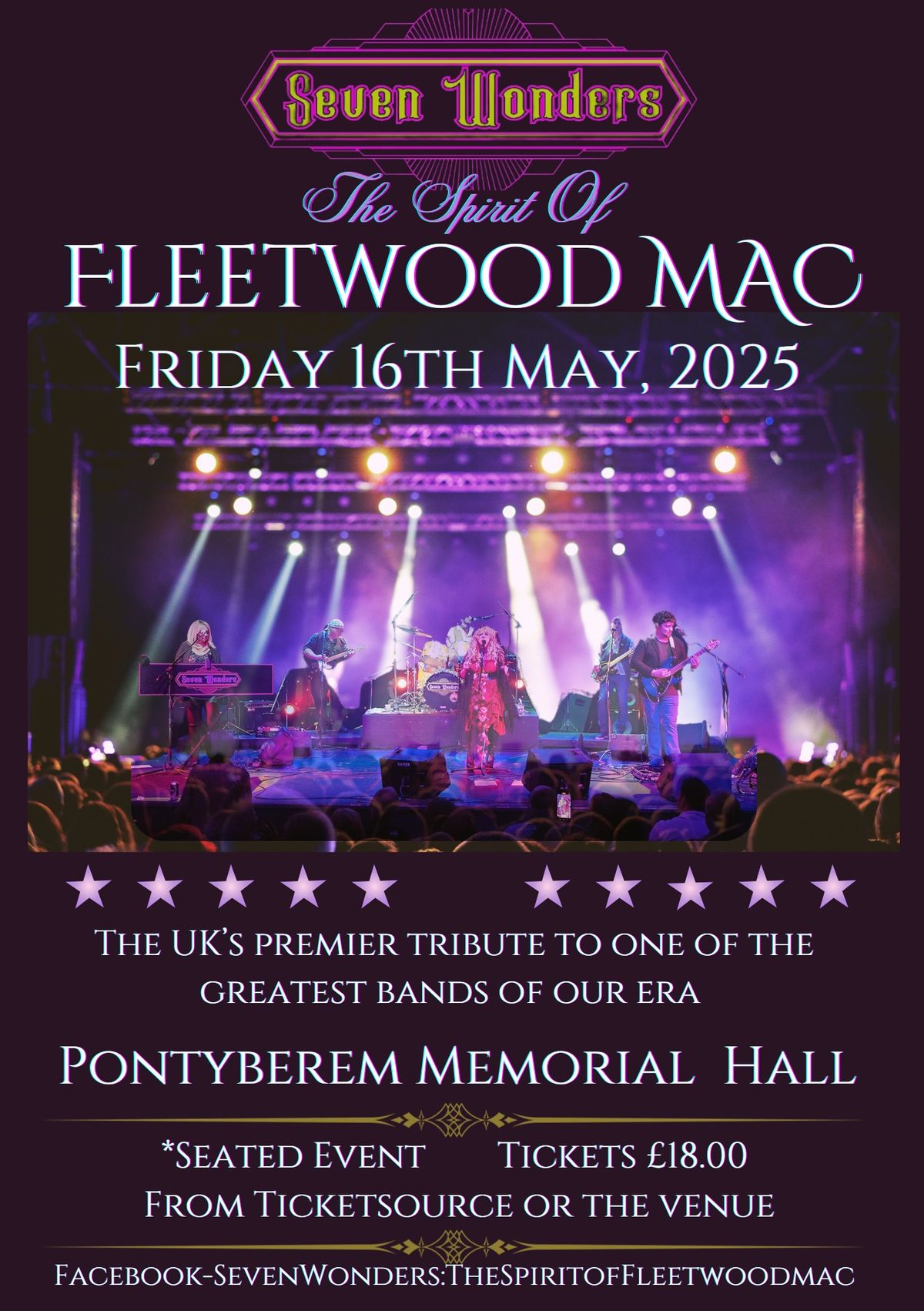 Seven Wonders-Fleetwood Mac Tribute@Pontyberem Memorial Hall 