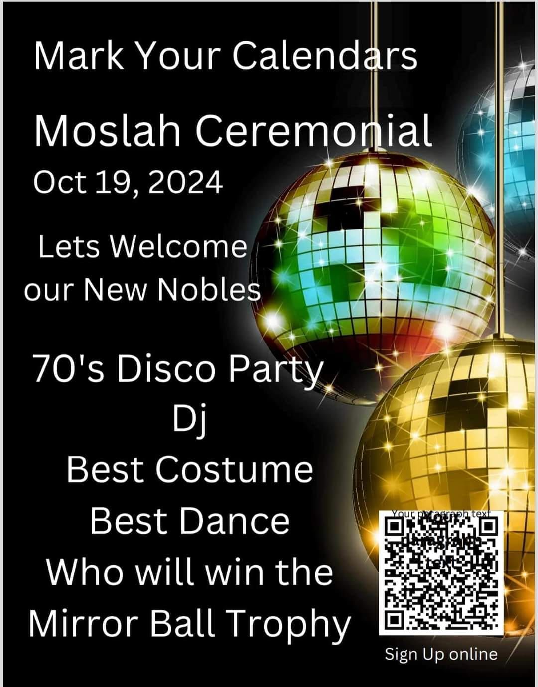 Moslah Ceremonial 70s Disco Party