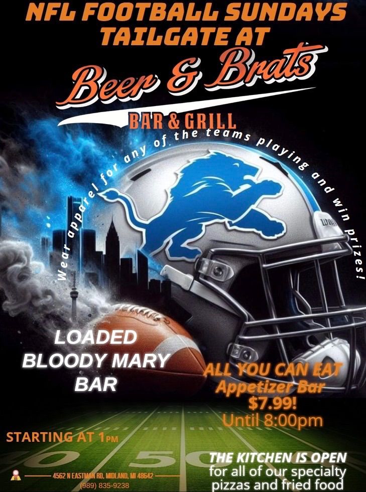 NFL Football Tailgate @ Beer & Brats