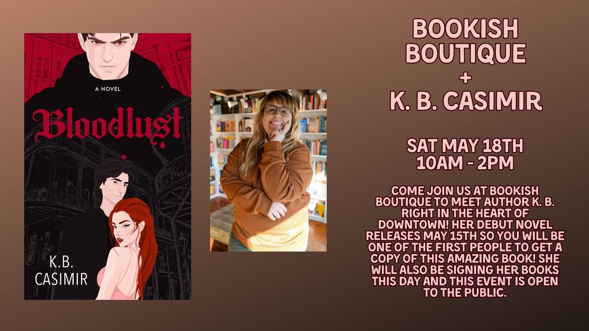Book Signing with Author K. B. Casimir!