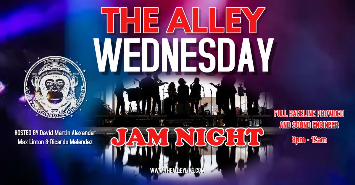 WEDNESDAY JAM NIGHT with Dave Martin, Max Linton & Ricardo Melendez