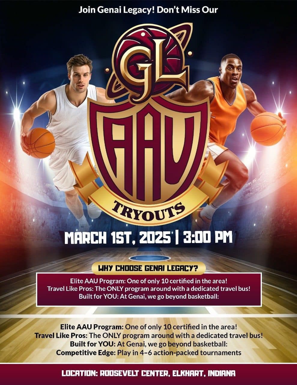 GL AAU Tryouts