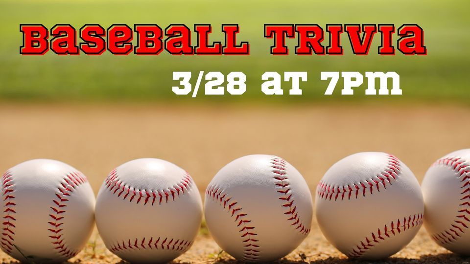 Trivia Night! Baseball Edition 