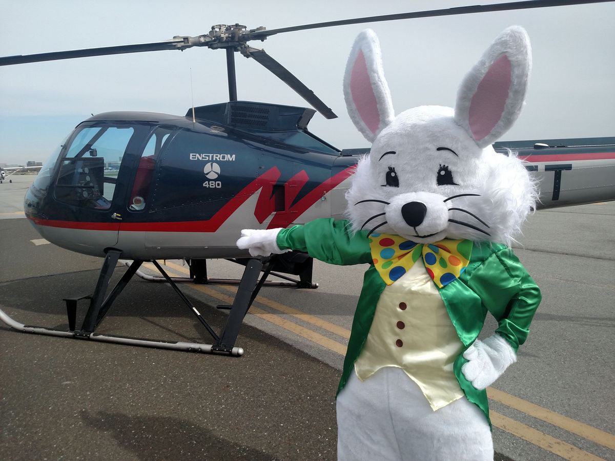 Easter Bunny by Helicopter